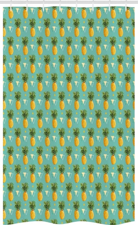 ABAKUHAUS Ananas Duschvorhang – Geometrisch – 120x180 cm – Polyester