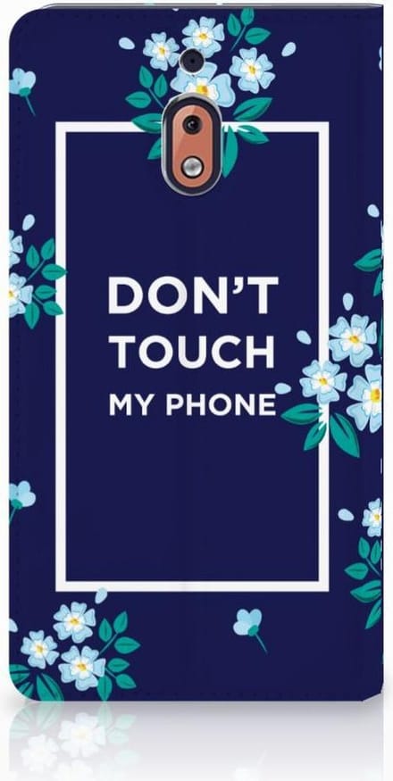 Nokia 2.1 2018 Design Case Flowers Blue DTMP