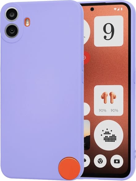 Hoesje geschikt voor Nothing CMF Phone 1 - Techsuit Soft Flex Silicone Back Cover - Light Purple