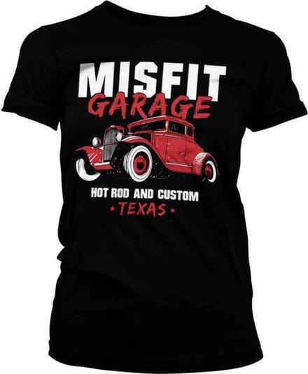 Misfit Garage Dames Tshirt -S- Hot Rod & Custom Zwart