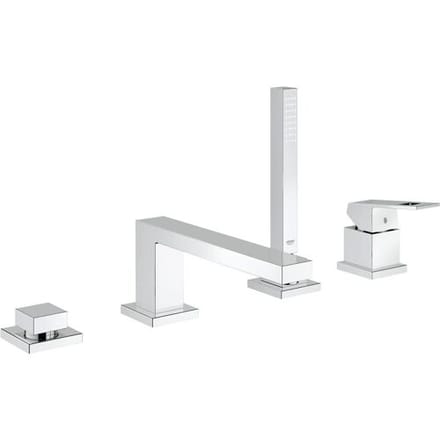 GROHE Eurocube Badkraan - Viergats badrandcombinatie - Chroom