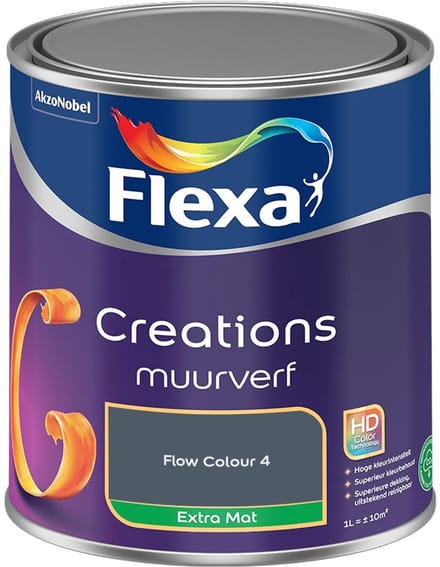 Flexa - Creations Muurverf Extra Mat - Flow Colour 4 - Mengverf - 1 L
