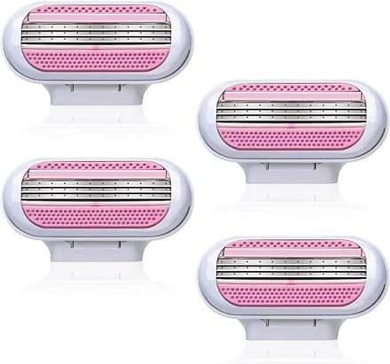 4-pack Vervangende Scheermesjes voor Dames - Snap Razor Navulling voor Gladde Scheerprestaties