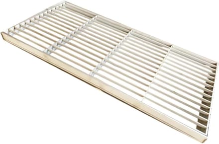 Kanaalrooster - Afvoerrooster Buiten - Efficiënte Drainage - Versterkt Rugontwerp - 3 cm Hoogte - Zilver