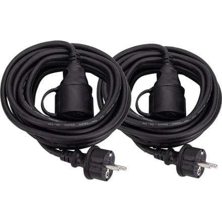 BlueBuilt Verlengkabel IP44 5m Duo Pack