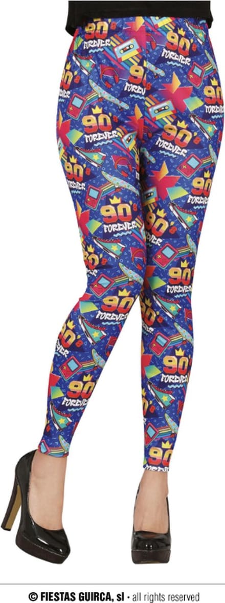 Fiestas Guirca - Blauwe legging 80's - maat M
