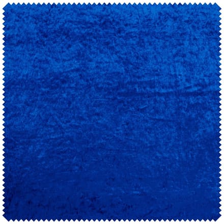 Panne fluwelen stof - Royal Blauw