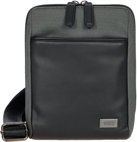 BRIC'S Schoudertas Slingtas Monza Shoulder Bag Grey / Black Grijs