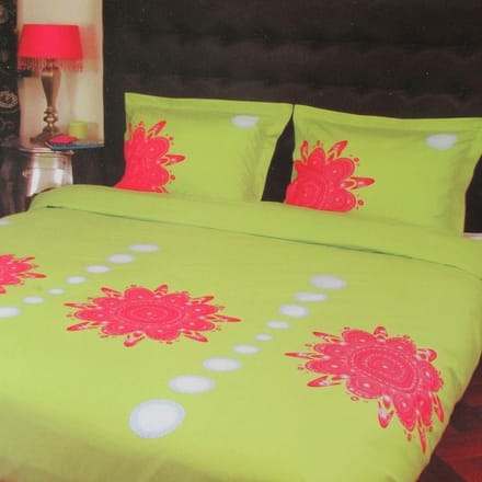 Refined Carmel Dekbedovertrek - Litsjumeaux - 240x200/220 cm - Lime