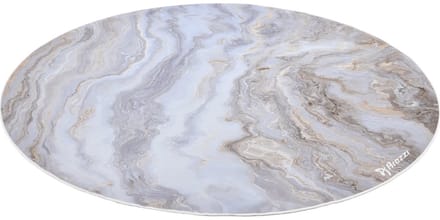 Arozzi Zona Round Vloerbeschermer voor Bureaustoel - Anti-slip - Ø121 cm - Wit Marmer