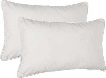 Atmosphera Bank/sierkussens Sophia - 2x stuks - 30 x 50 cm - polyester met rits