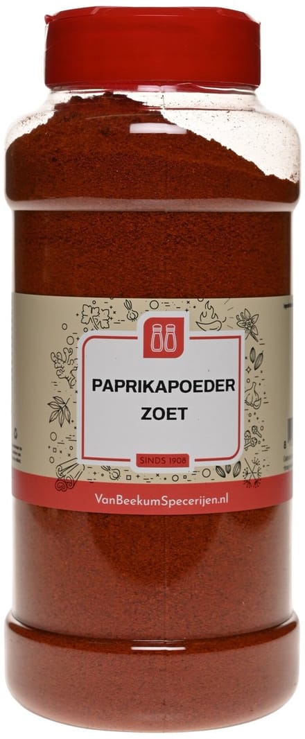 Van Beekum Specerijen - Paprikapoeder Zoet - Strooibus 450 Gram