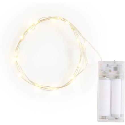 Micro LED snoer lampjes "Knipperend" met timer 6/18 uur, 20 LED's