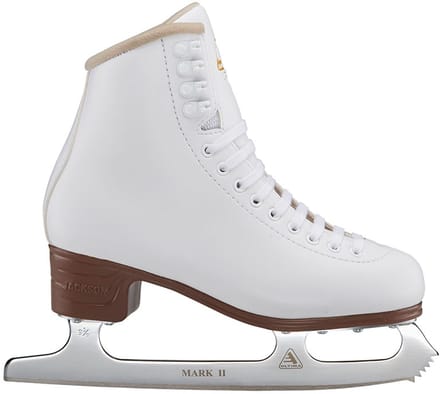 Jackson - Excel - Kunstschaatsen - Schaatsen - Dames - Wit - Lichtgewicht Support & RVS IJzer - Maat EU 35