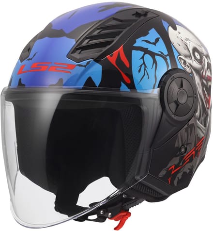 LS2 OF616 Airflow II Zombie II Open-Face Helm -