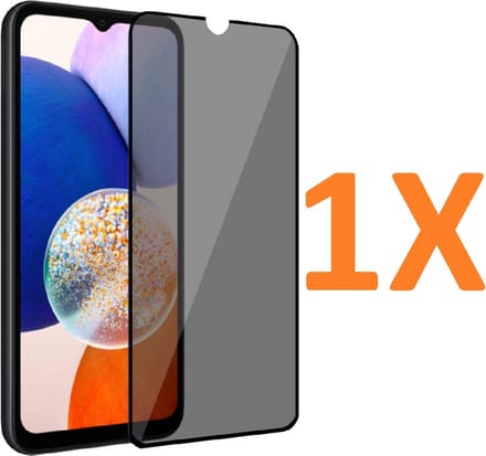 Screenprotector Glas - Privacy Tempered Glass Screen Protector Anti-Spy Geschikt voor: Samsung Galaxy A15 - 1x
