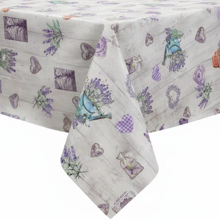 Protecttable - Tafelzeil Lavender Love 140x250cm - Tafelkleed Afwasbaar - Kunststof
