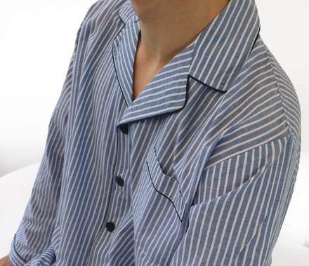 Paul Hopkins Heren Pyjama - Doorknoop - Licht Blauw - Maat S