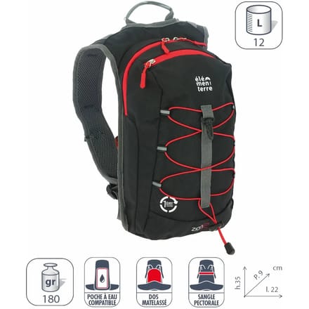 elementerre zion 12 l rugzak