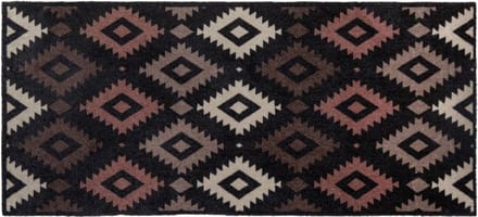 MD Entree - Design mat - Universal - Kelim Terra - Vloerkleed - Antislip - Machine wasbaar - 67 x 150 cm