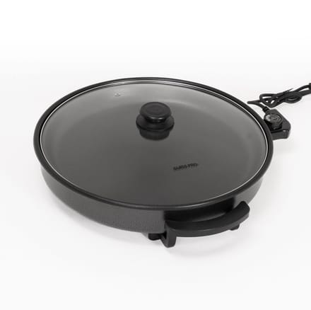 Swiss Pro+ | Multifunctionele Pizzapan XXL SP-PP42- Elektrische Hapjespan 42 cm