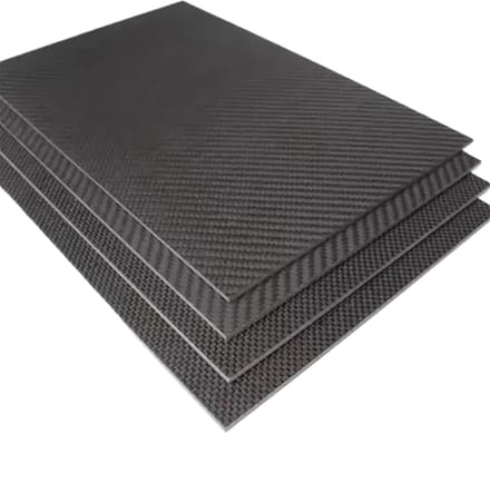 Koolstofvezel Plaat - Composiet Paneel - Project Ondersteuning - Lichtgewicht Sterkte - 400 x 500 mm - Zwart