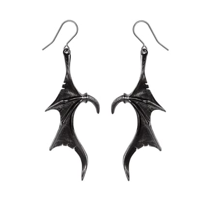 Alchemy - Wings of Midnight (Pair) Oorbellen - Zwart
