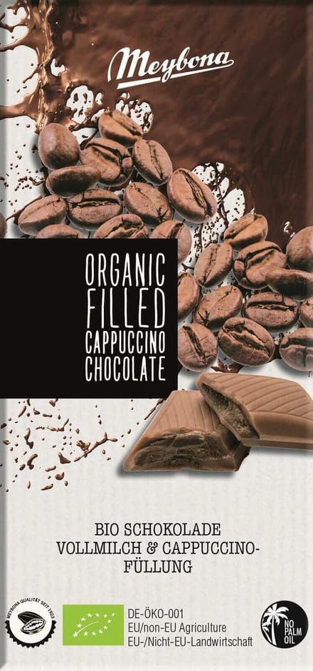 Meybona Organic Filled Cappuccino Chocolate 100GR