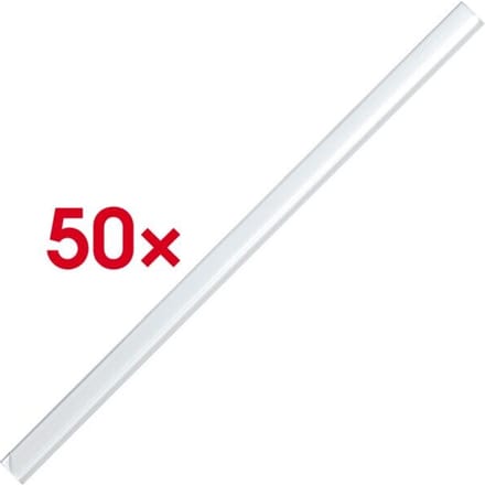 DURABLE klemrug, kunststof, 50-60 vellen, 50 st., transparant