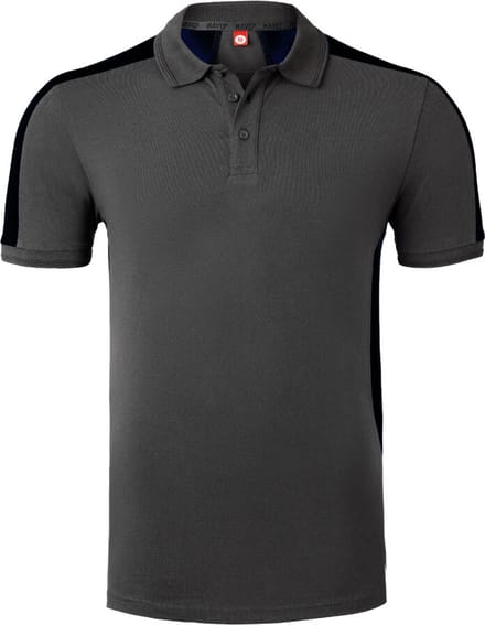 HAVEP Polo Bicolor 10074 - Charcoal/Zwart - M