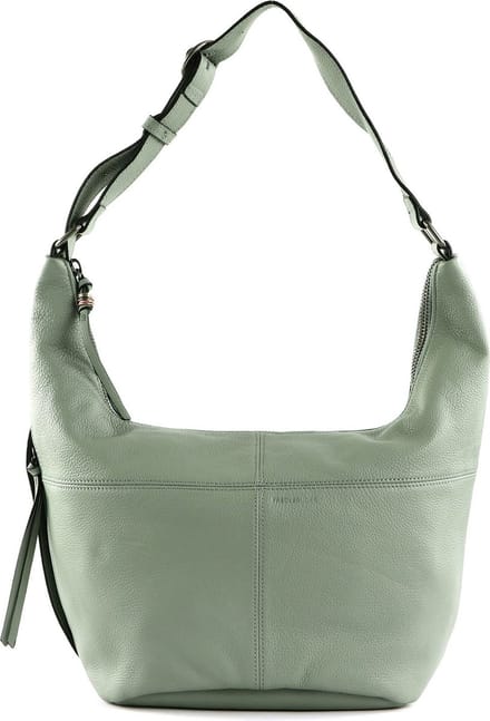 FREDsBRUDER Leren Schoudertas Pruvia Bucket Shoulderbag Sage Mintgroen