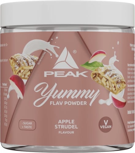 Peak Yummy Flav Powder (100g) Apple Strudel - Functionele voeding - Smaakstoffen/zoetstoffen