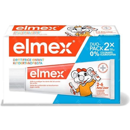 elmex® Anti-Cariës Kindertandpasta 2-6 Jaar 2x50 Tandpasta