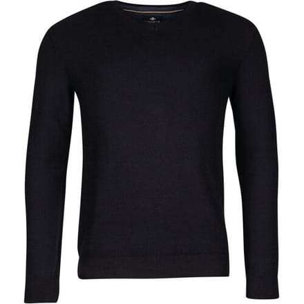 Baileys Trui V-Neck Cotton Structure Knit Navy / male