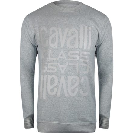 Cavalli Class Multi Logo Grijs Sweatshirt