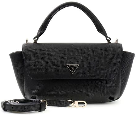 GUESS handtas schoudertas Gilda Top Handle Flap Black zwart
