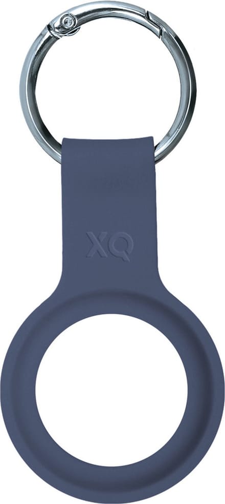 Xqisit Silicone Keyring siliconen hoesje voor Apple AirTag - blauw
