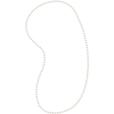 OPERA parelsnoer zoetwater parels 6-7mm witte ronde Lengte 80 cm