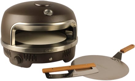 Q-MAMI CRUSTIQ PIZZAOVEN SET | MOKKA