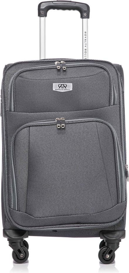 Dubai Abudabi Handbagage Koffer - 55 cm - 42/46 Liter - Expandable - Grijs