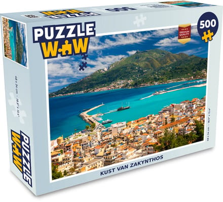 Puzzel Kust van Zakynthos - Legpuzzel - Puzzel 500 stukjes