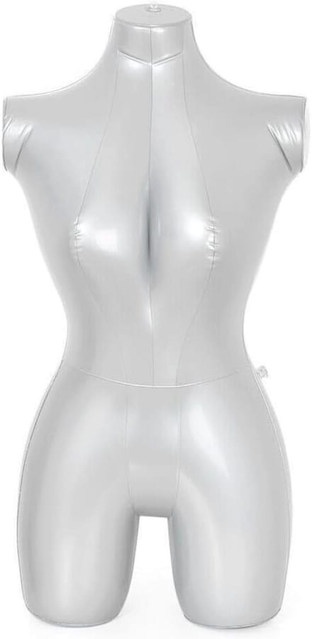 Opblaasbaar Vrouwen Mannequin Torso Model voor Kledingpresentatie - 84 cm Hoog