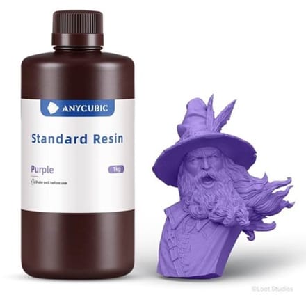 Anycubic SLA 3D printer Standard UV resin/hars 1 liter - Purple / Paars