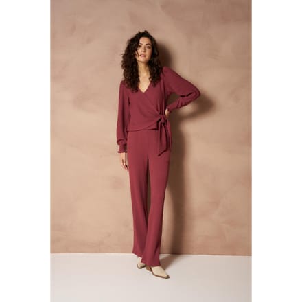 Lofty Manner Broek Pant Mea Structure Relaxed Ri32 1 Brick Red Dames Maat - XS