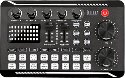 Bovista Audio Mixer - Mengpaneel - DJ - Mixer - Gaming - Streaming
