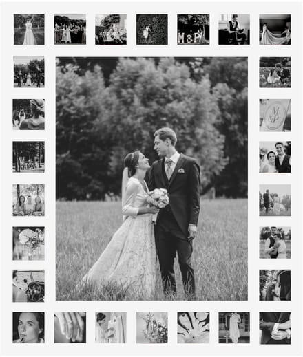 Deknudt Frames multifotolijst S66XK1 G27 - wit - 27 foto's