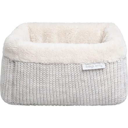 Baby's Only Gebreide commodemandje - Opbergmandje - Commode organizer - Babykamer accessoires Hope - Ecru