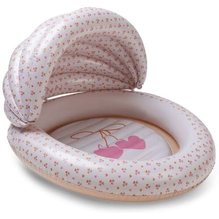 Swim Essentials zwembad met zonnekap Cosy Hearts Pink Shade dames