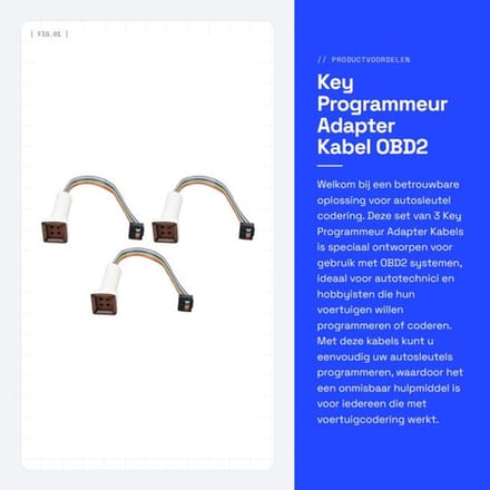 Dailygoods - Key Programmeur Adapter Kabel - Obd2 Autosleutel