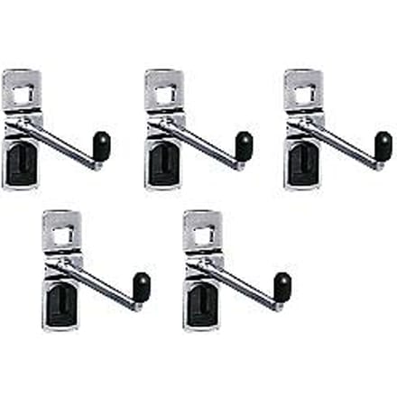 Haak met smalle onderplaat, ø 6 x D 75 mm, 5 stuks